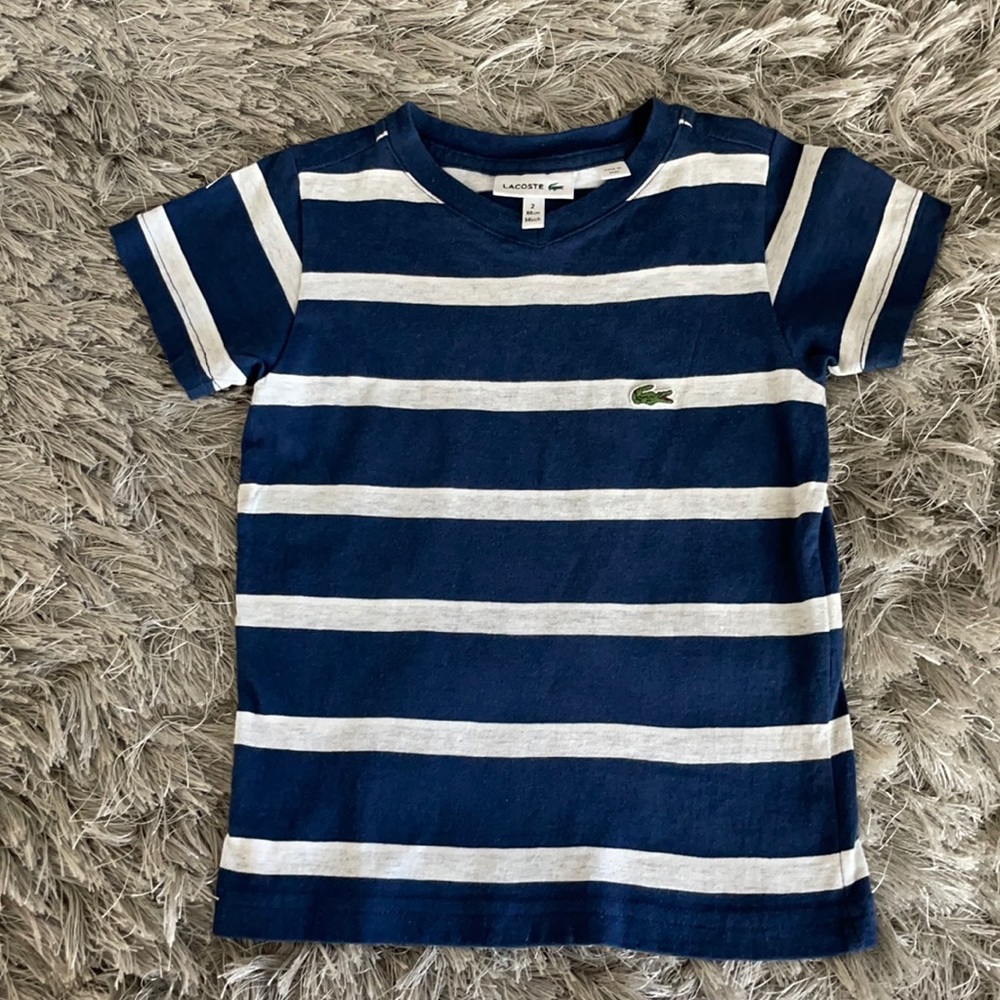 Lacoste Toddler Boy Vneck Tshirt